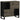Sideboard Black 80x33x75 cm Solid Wood Mango