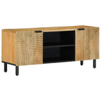 TV Cabinet Brown 105x33x46 cm Solid Wood Mango