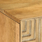 TV Cabinet Brown 105x33x46 cm Solid Wood Mango