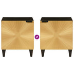 Bedside Cabinet Black and Gold 40 x 33.5 x 46 cm