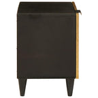 Bedside Cabinet Black and Gold 40 x 33.5 x 46 cm