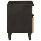 Bedside Cabinet with Drawer Black and Gold 40 x 33 x 46 cm
