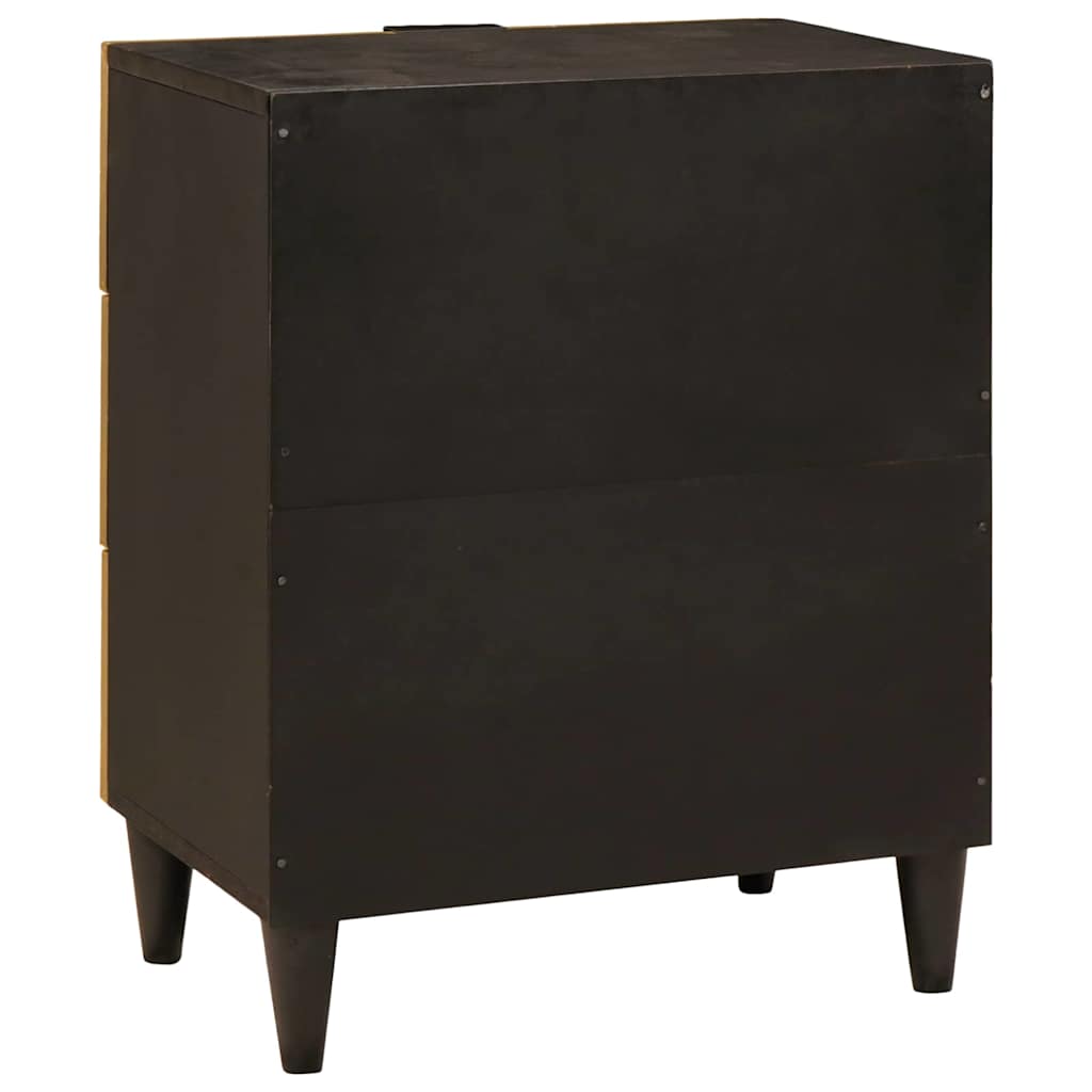 Bedside Table with Drawer 50 x 33 x 62 cm Solid Mango Wood