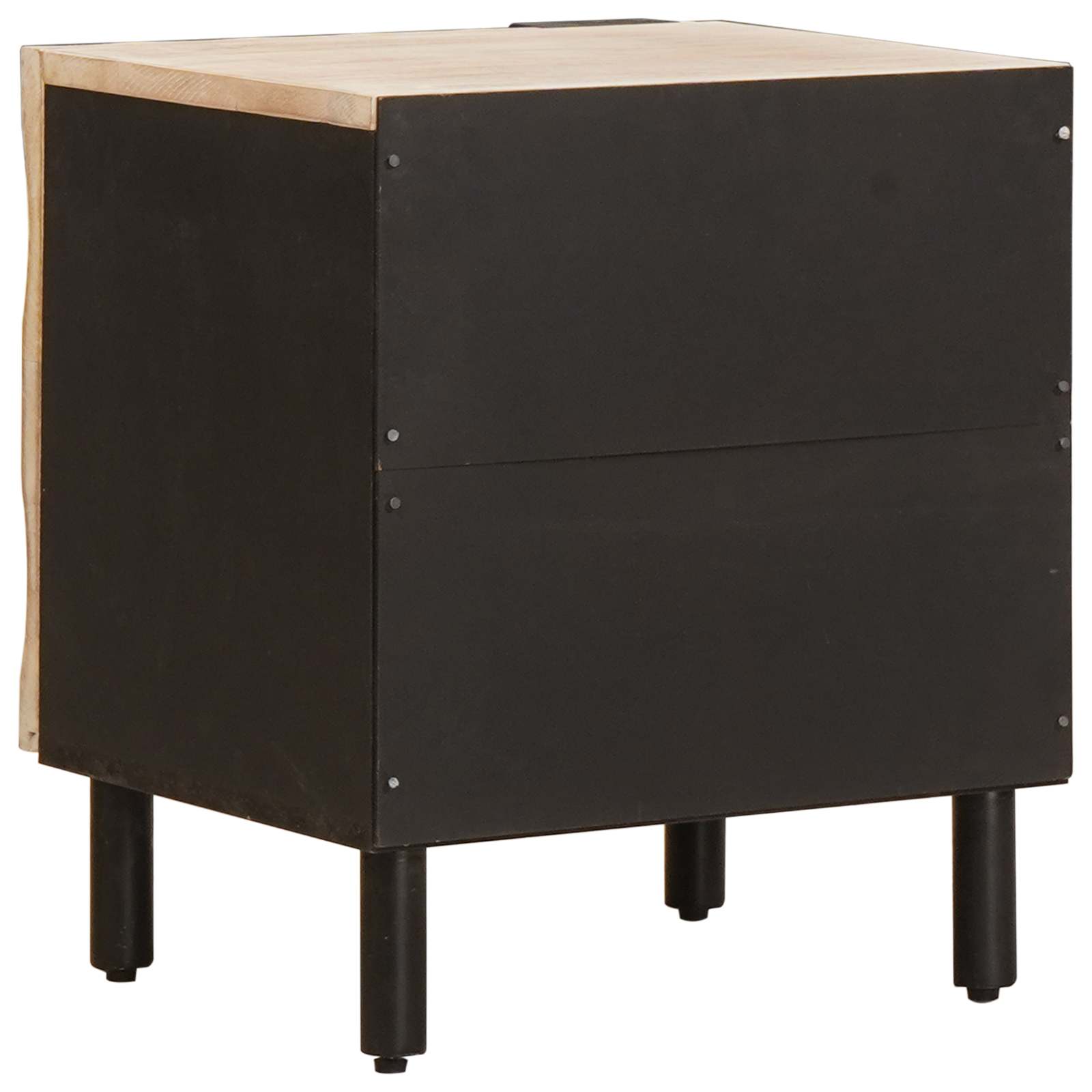 Bedside Cabinet White 40 x 33 x 46 cm Solid Mango Wood