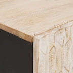 Bedside Cabinet White 40 x 33 x 46 cm Solid Mango Wood
