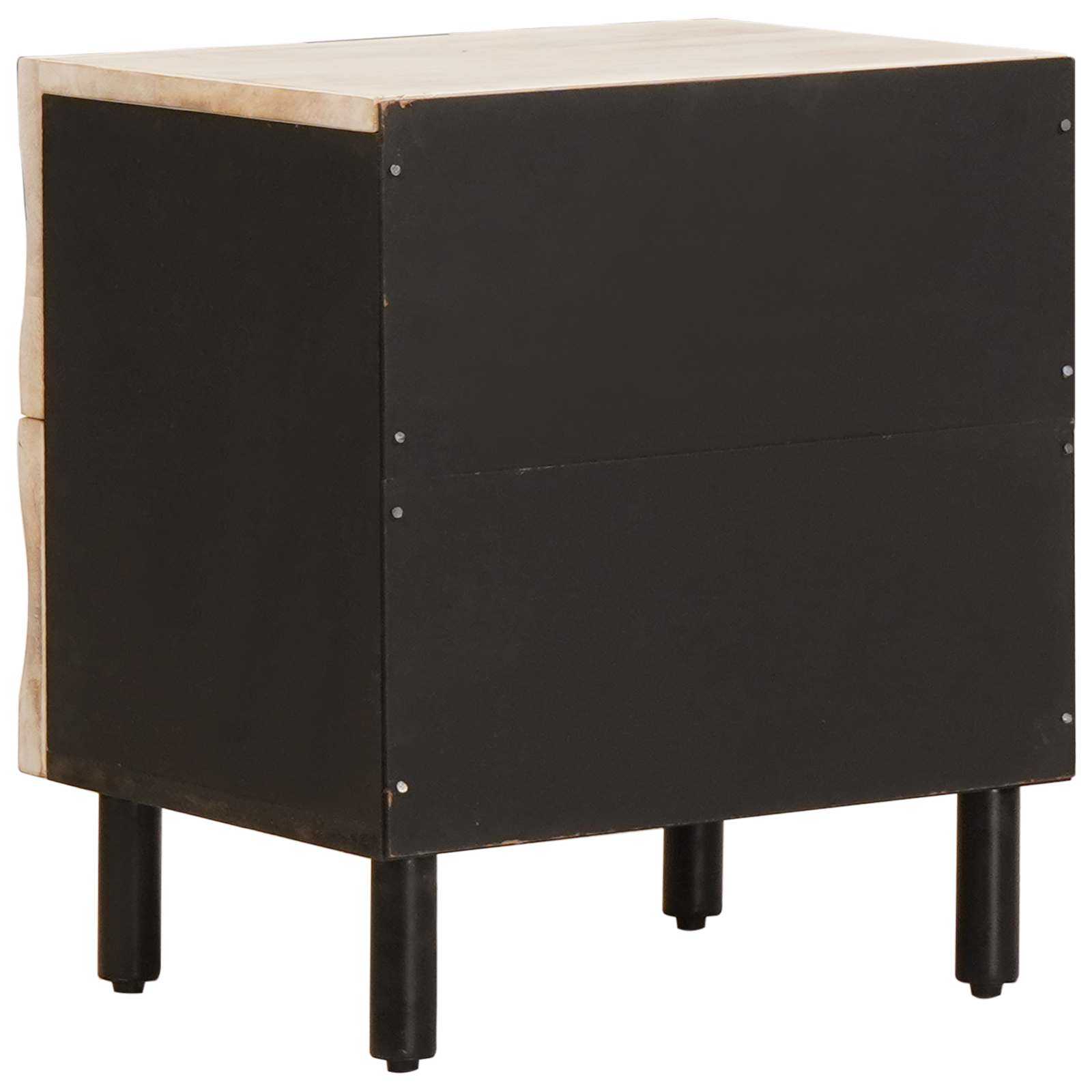 Bedside Cabinet 2 pcs White 40 x 33 x 46 cm Solid Mango Wood