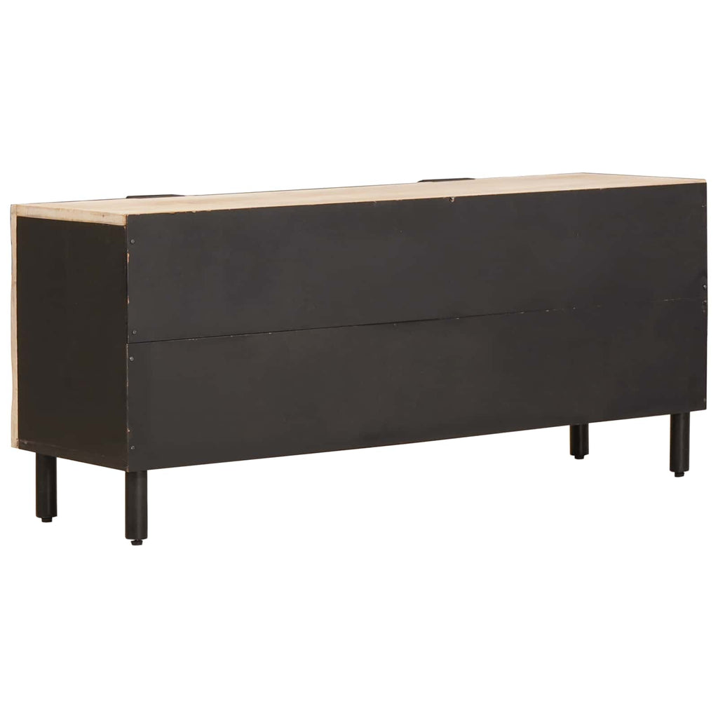 TV Cabinet with Shelf White Wash Finish 105 x 33.5 x 46 cm