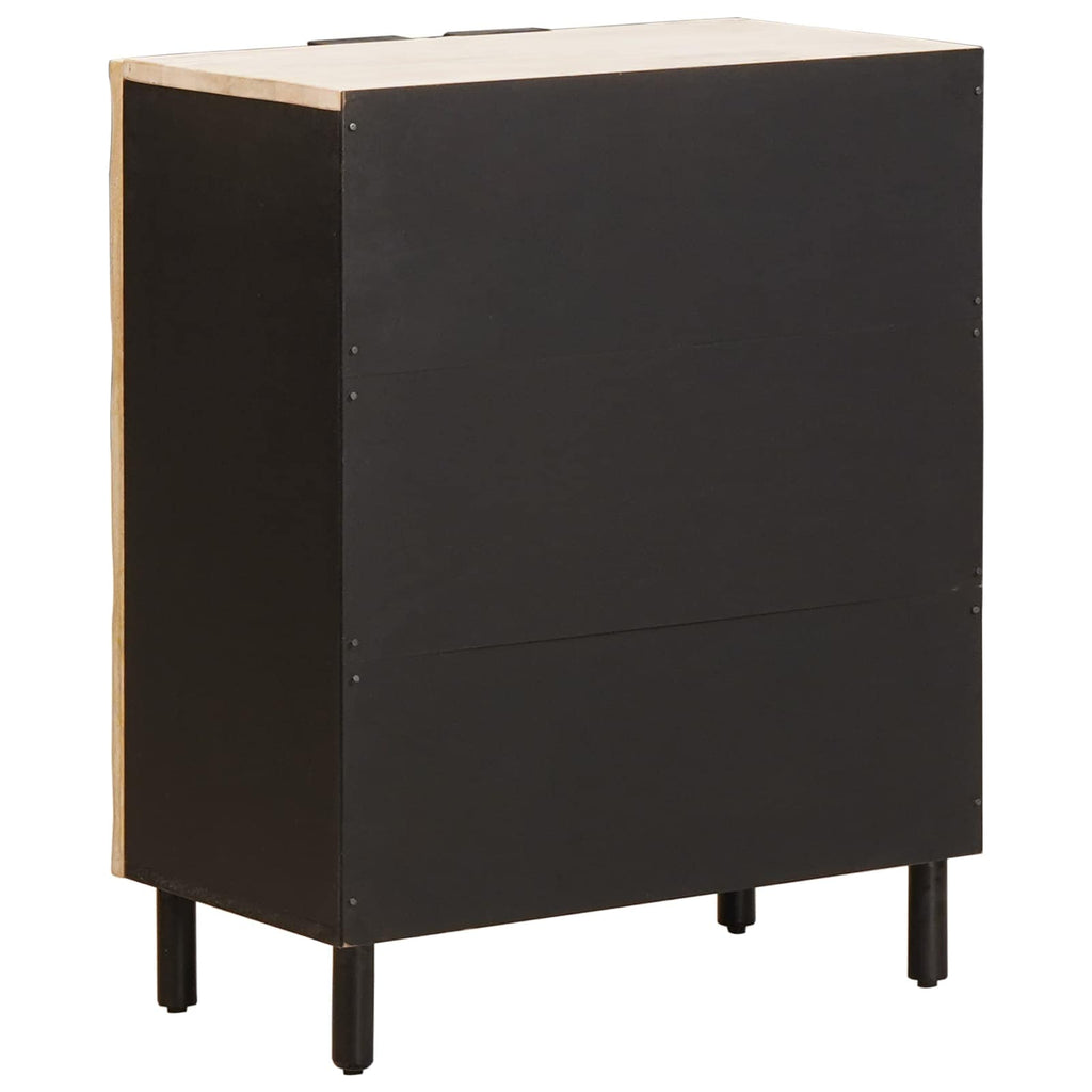 Sideboard White Wash Finish 60 x 33 x 75 cm Solid Mango Wood