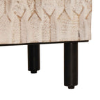 Sideboard White Wash Finish 60 x 33 x 75 cm Solid Mango Wood