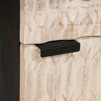 Bedside Cabinet White 50 x 33 x 60 cm Solid Mango Wood