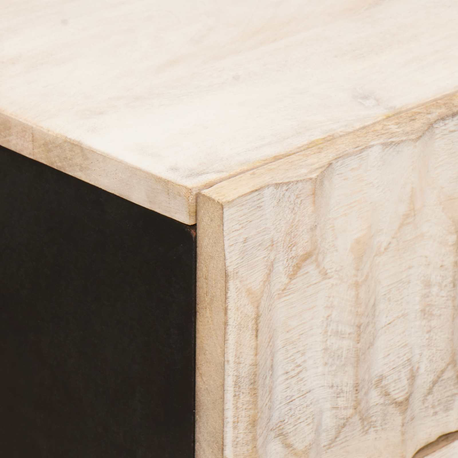 Bedside Cabinet White 50 x 33 x 62 cm Solid Mango Wood