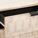 Bedside Cabinet White 50 x 33 x 62 cm Solid Mango Wood