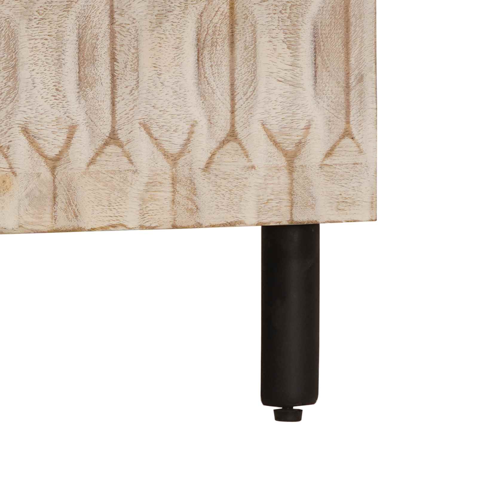 Bedside Cabinet White 50 x 33 x 62 cm Solid Mango Wood