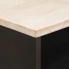 Bedside Cabinet White 50 x 33 x 60 cm Solid Mango Wood