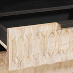 Bedside Cabinet White 50 x 33 x 60 cm Solid Mango Wood