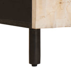 Bedside Cabinet White 50 x 33 x 60 cm Solid Mango Wood