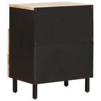Bedside Cabinet White 50 x 33 x 60 cm Solid Mango Wood