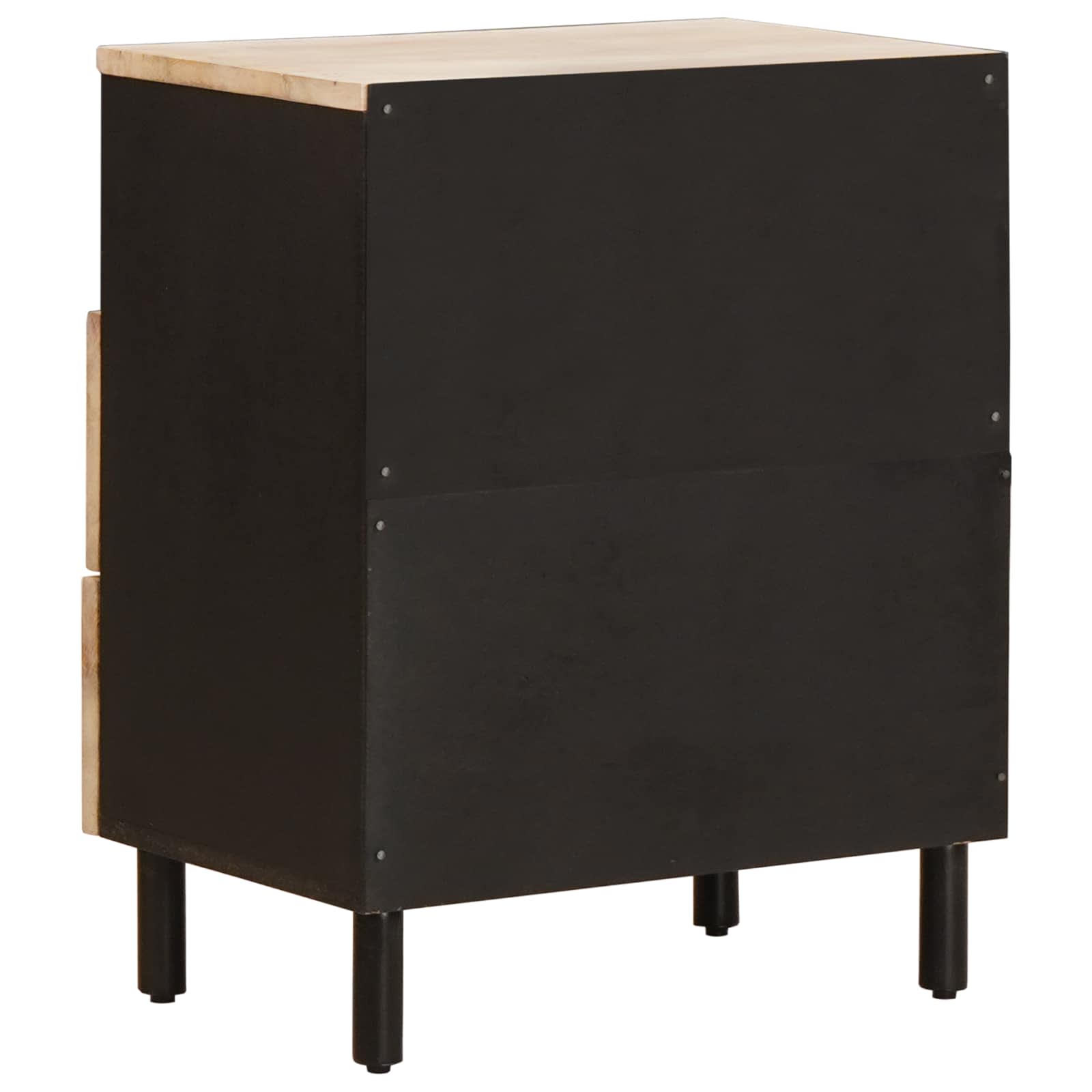 Bedside Cabinet White 50 x 33 x 60 cm Solid Mango Wood