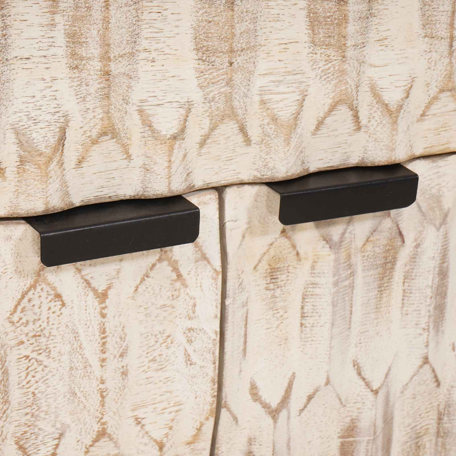 Bedside Cabinet White 50 x 33 x 60 cm Solid Mango Wood