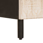 Bedside Cabinet White 50 x 33 x 60 cm Solid Mango Wood