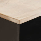 TV Cabinet White Wash Finish 100 x 33 x 46 cm Solid Mango Wood