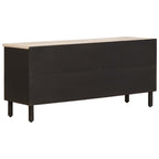 TV Cabinet White Wash Finish 100 x 33 x 46 cm Solid Mango Wood