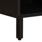 TV Cabinet White Wash Finish 80 x 33 x 46 cm Solid Mango Wood