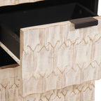 Sideboard White Wash Finish 40 x 33.5 x 75 cm Solid Mango Wood