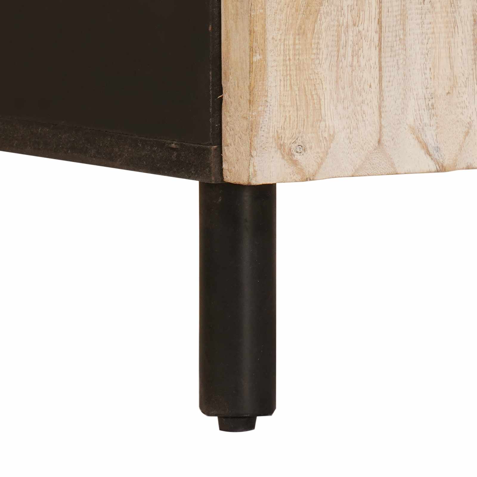 Sideboard White Wash Finish 40 x 33 x 75 cm Solid Mango Wood