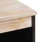 Sideboard White Wash Finish 60 x 33 x 75 cm Solid Mango Wood