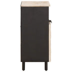 Sideboard White Wash Finish 60 x 33 x 75 cm Solid Mango Wood