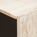 Sideboard White Wash Finish 60 x 33 x 75 cm Solid Mango Wood