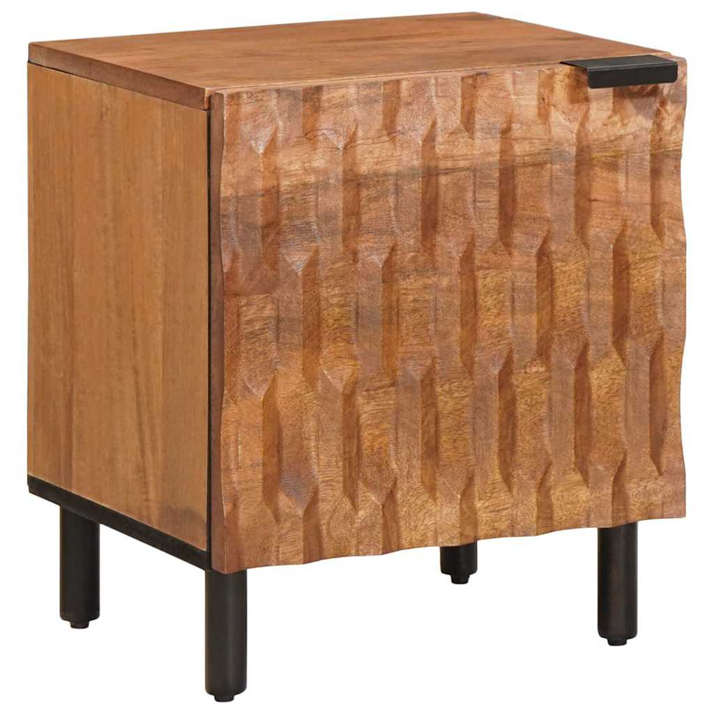 Bedside Cabinet Brown 40 x 33.5 x 46 cm Solid Mango Wood