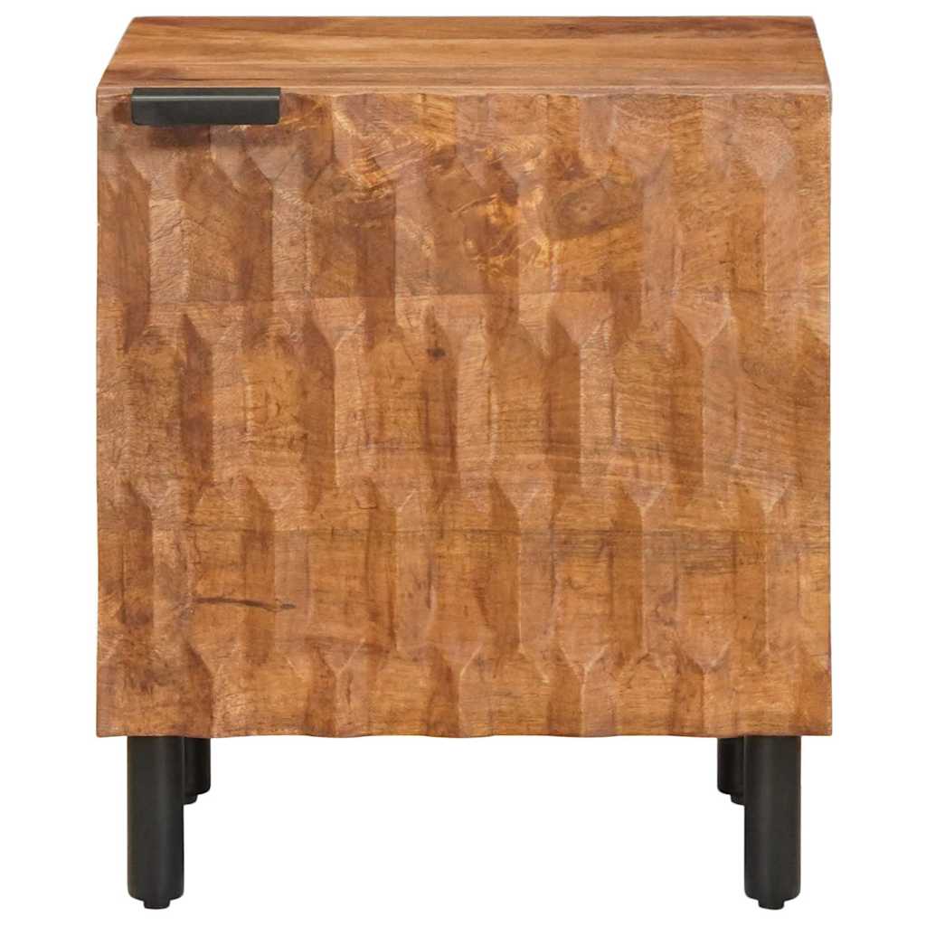 Bedside Cabinet Brown 40 x 33.5 x 46 cm Solid Mango Wood