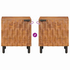 Bedside Cabinet Brown 40 x 33.5 x 46 cm Solid Mango Wood