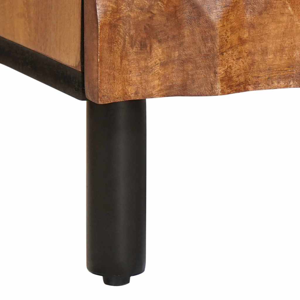 Bedside Cabinet 2 pcs Brown 40 x 33.5 x 46 cm Solid Mango Wood