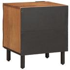 Bedside Cabinet 2 pcs Brown 40 x 33.5 x 46 cm Solid Mango Wood