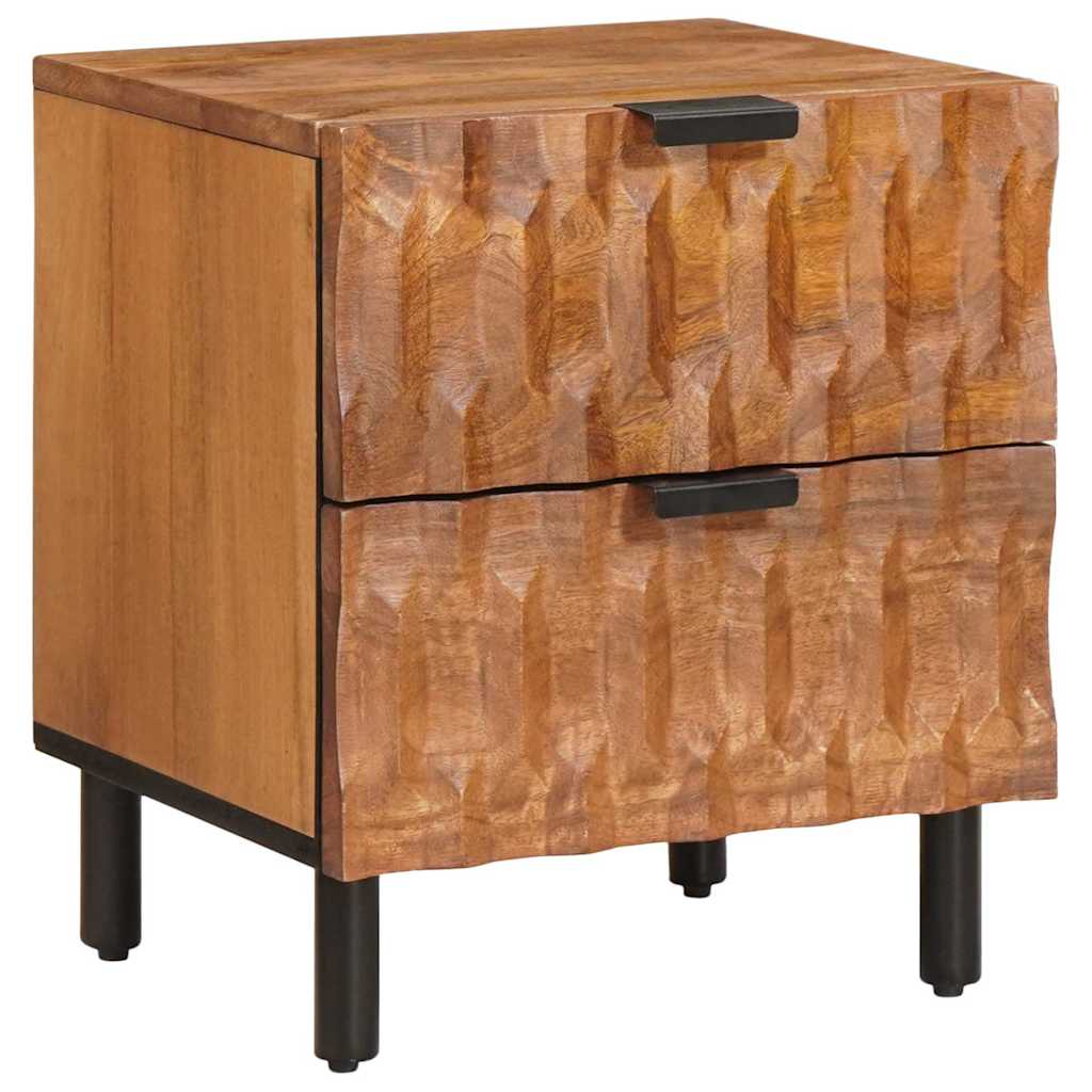 Bedside Cabinet Brown 40 x 33 x 46 cm Solid Mango Wood