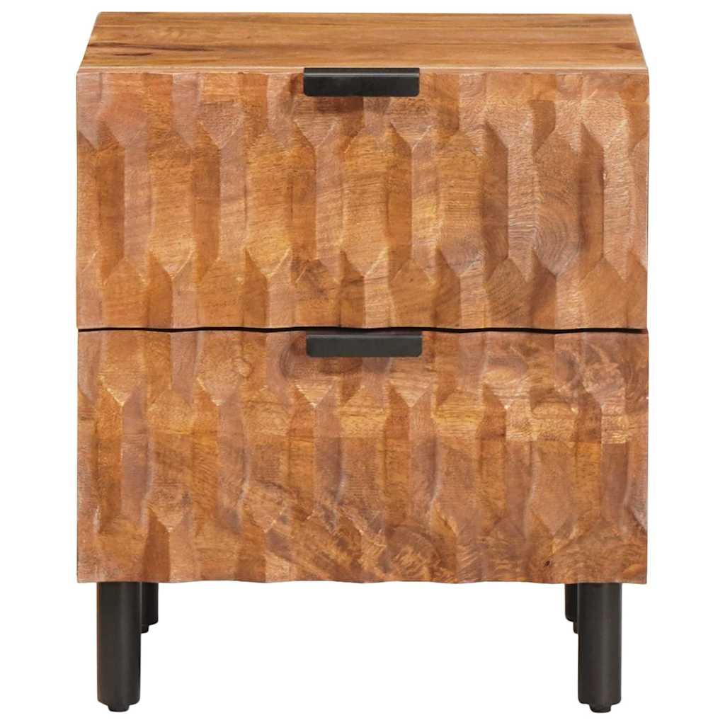 Bedside Cabinet Brown 40 x 33 x 46 cm Solid Mango Wood