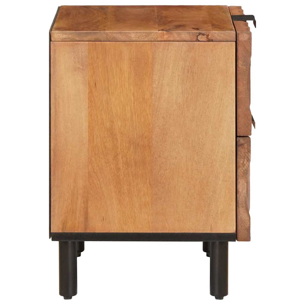 Bedside Cabinet Brown 40 x 33 x 46 cm Solid Mango Wood