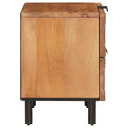 Bedside Cabinet 2 pcs Brown 40 x 33 x 46 cm Solid Mango Wood
