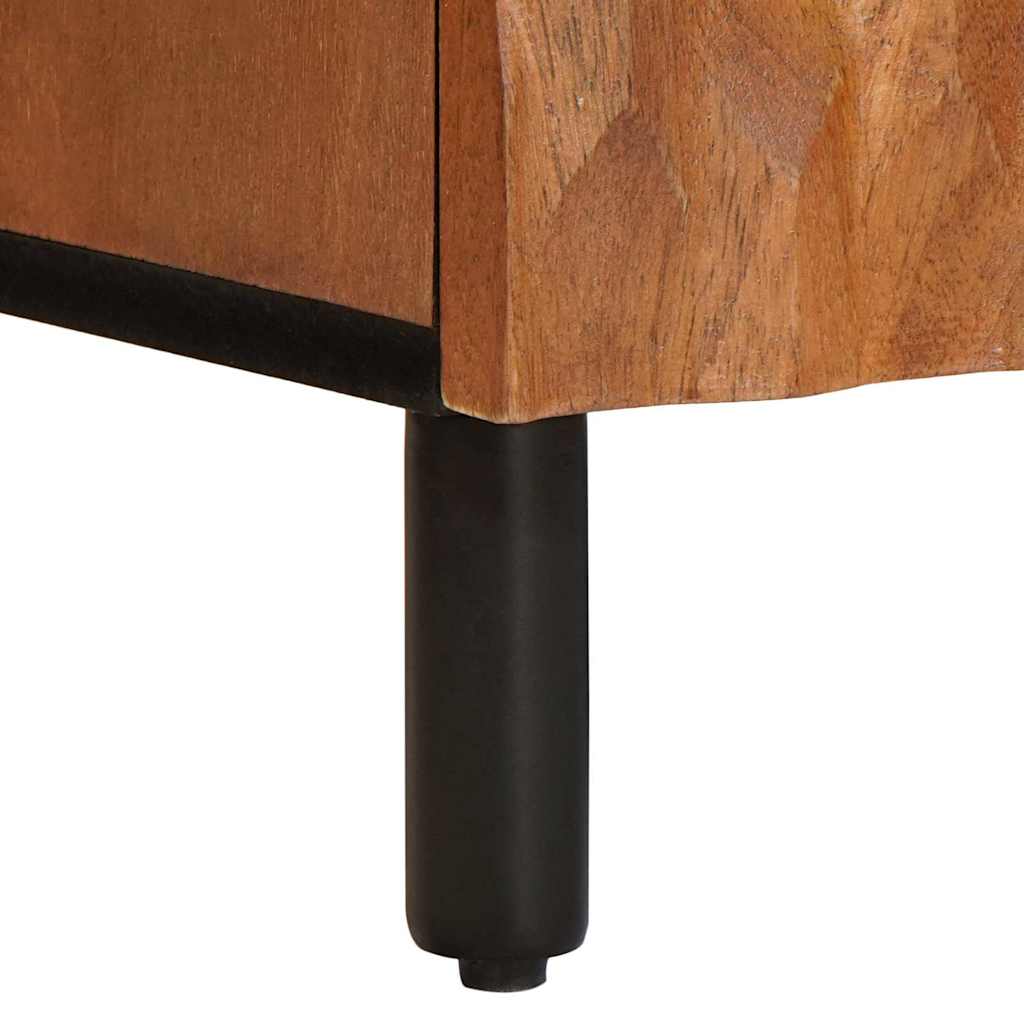 TV Cabinet with Shelf Acacia Brown Finish 105 x 33.5 x 46 cm