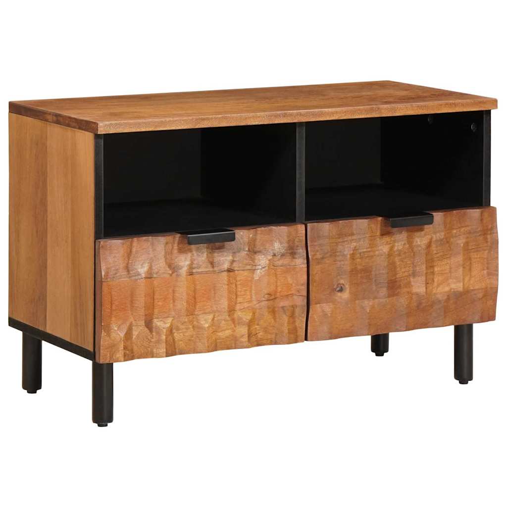 TV Cabinet with Drawer Acacia Brown Finish 70 x 33.5 x 46 cm