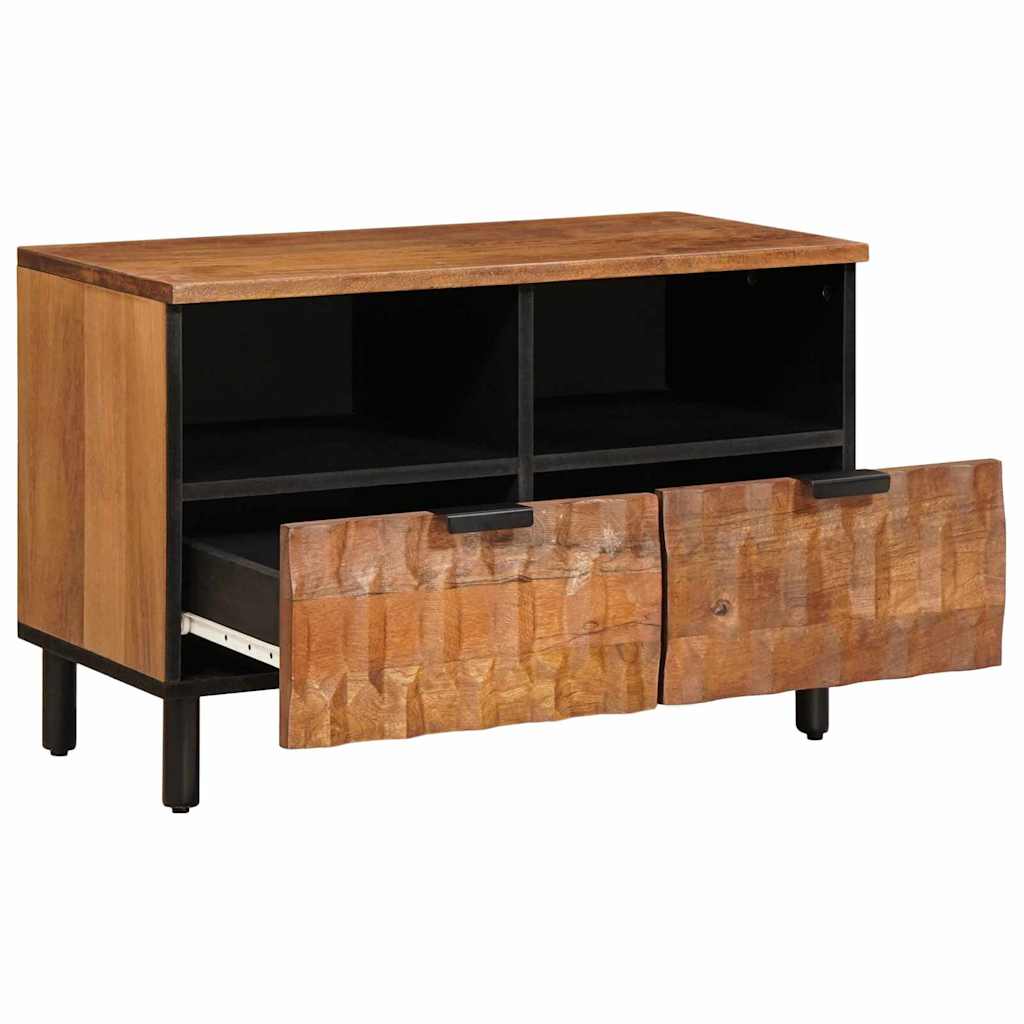 TV Cabinet with Drawer Acacia Brown Finish 70 x 33.5 x 46 cm