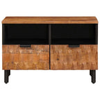 TV Cabinet with Drawer Acacia Brown Finish 70 x 33.5 x 46 cm