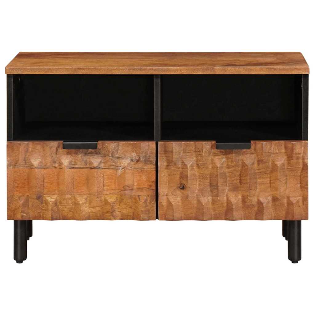 TV Cabinet with Drawer Acacia Brown Finish 70 x 33.5 x 46 cm