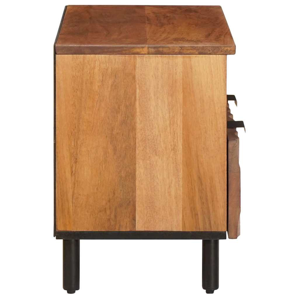 TV Cabinet with Drawer Acacia Brown Finish 70 x 33.5 x 46 cm