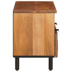 TV Cabinet with Drawer Acacia Brown Finish 70 x 33.5 x 46 cm