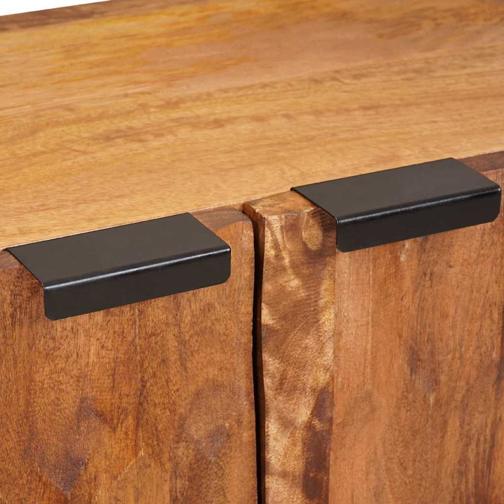 Sideboard Acacia Brown Finish 60 x 33 x 75 cm Solid Mango Wood
