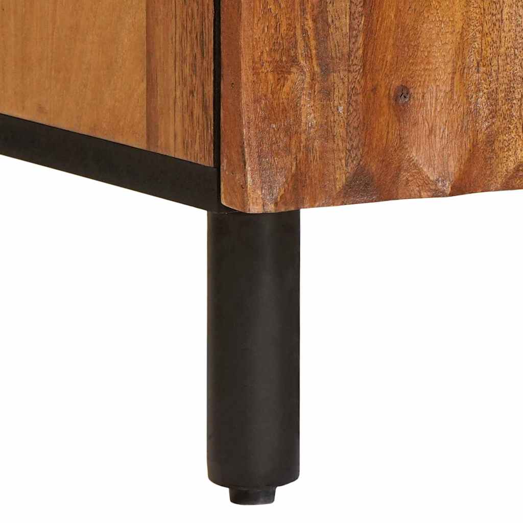 Sideboard Acacia Brown Finish 60 x 33 x 75 cm Solid Mango Wood